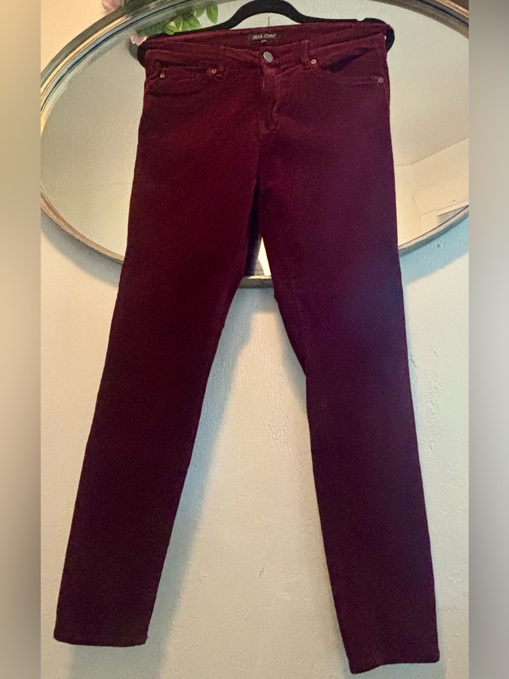 Dear John Wine Red Corduroy Trousers